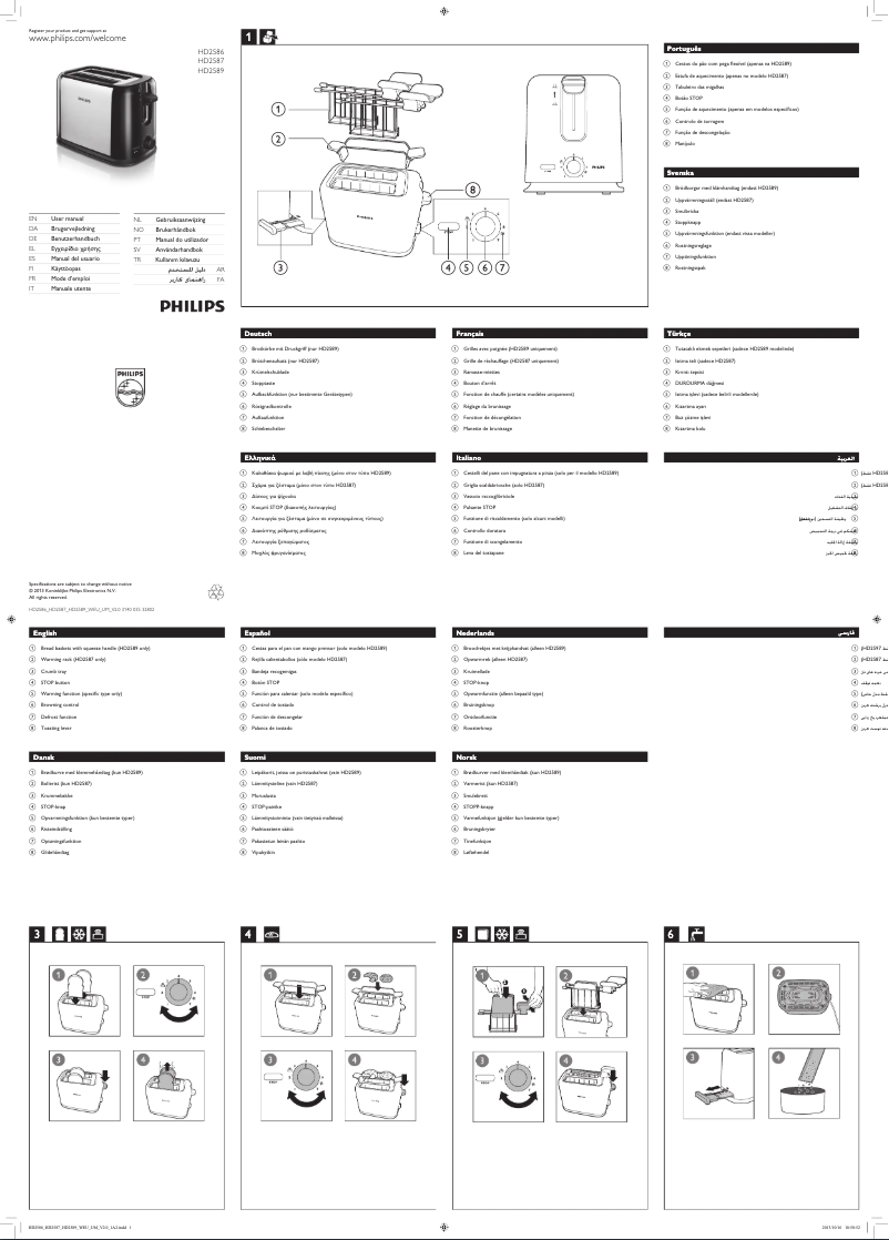 Página 1 del manual Manual de usuario Philips Daily Collection HD2586
