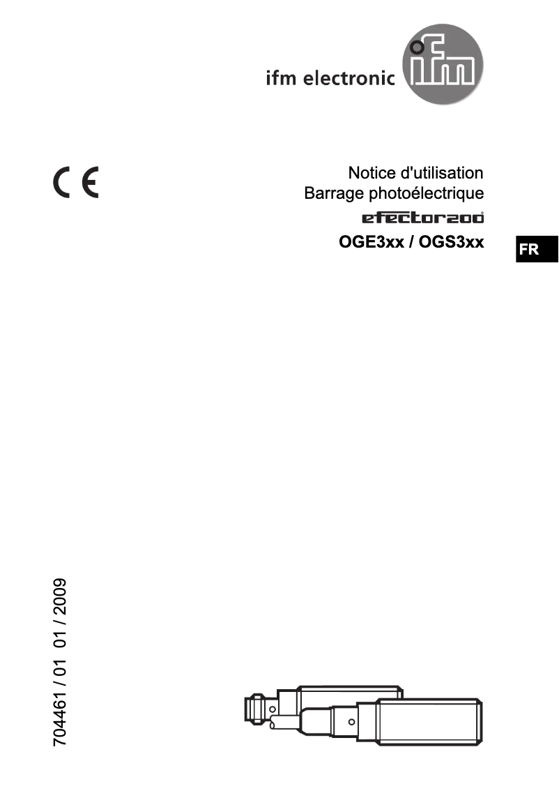 Page n°1 - Manuel utilisateur IFM OGE303