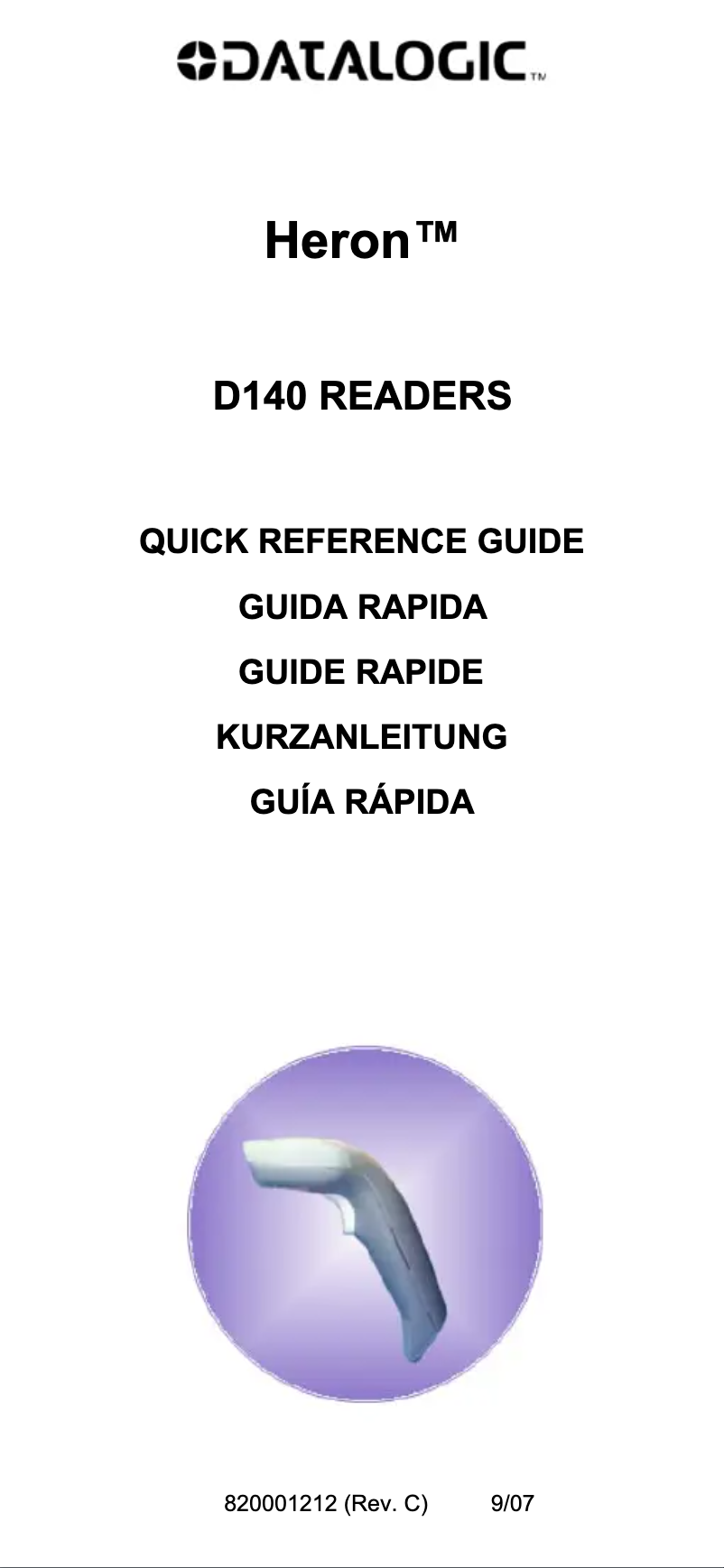 Image de la première page du manuel de l'appareil Heron D140 Laserout