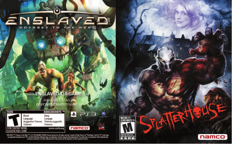 Image de la première page du manuel de l'appareil Splatterhouse (PS3)