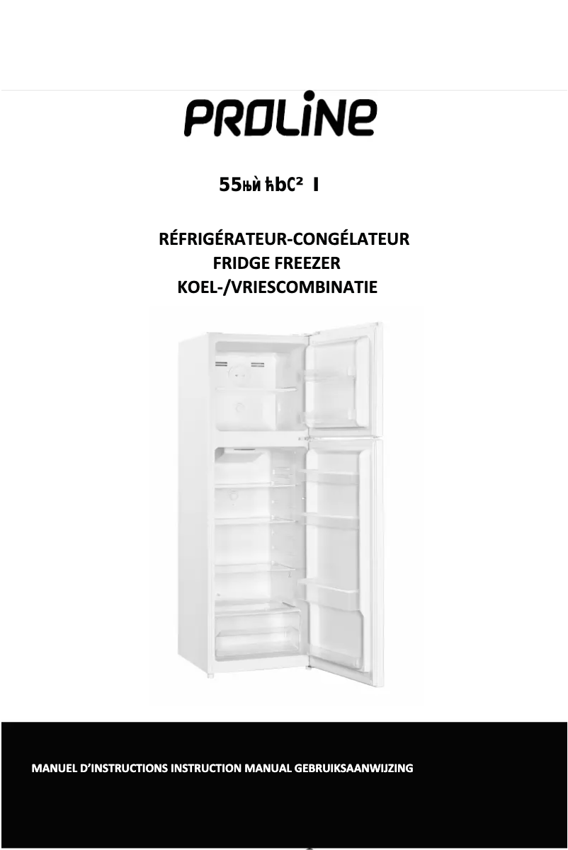 Page 1 de la notice Manuel utilisateur Proline DD253NFWH