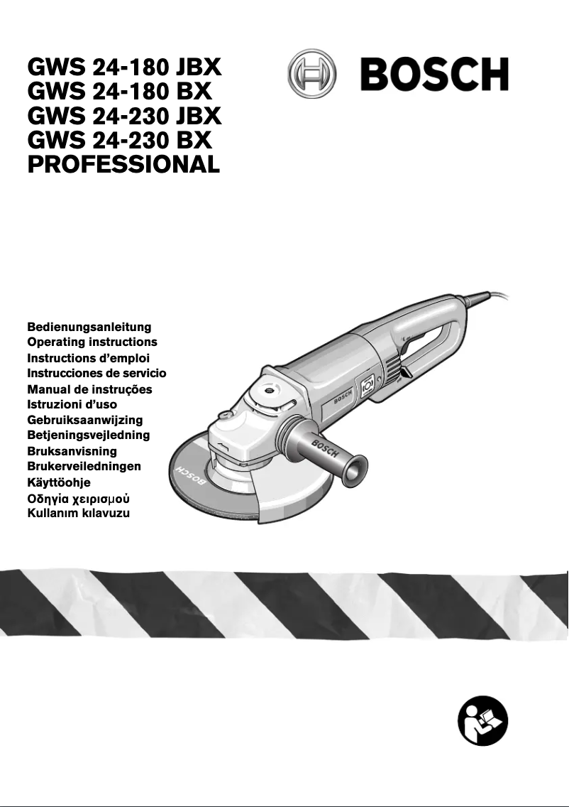 Page 1 of the manual User Manual Bosch GWS 24-230 JBX Professional