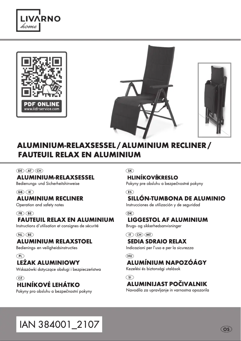 Image de la première page du manuel de l'appareil HG05717