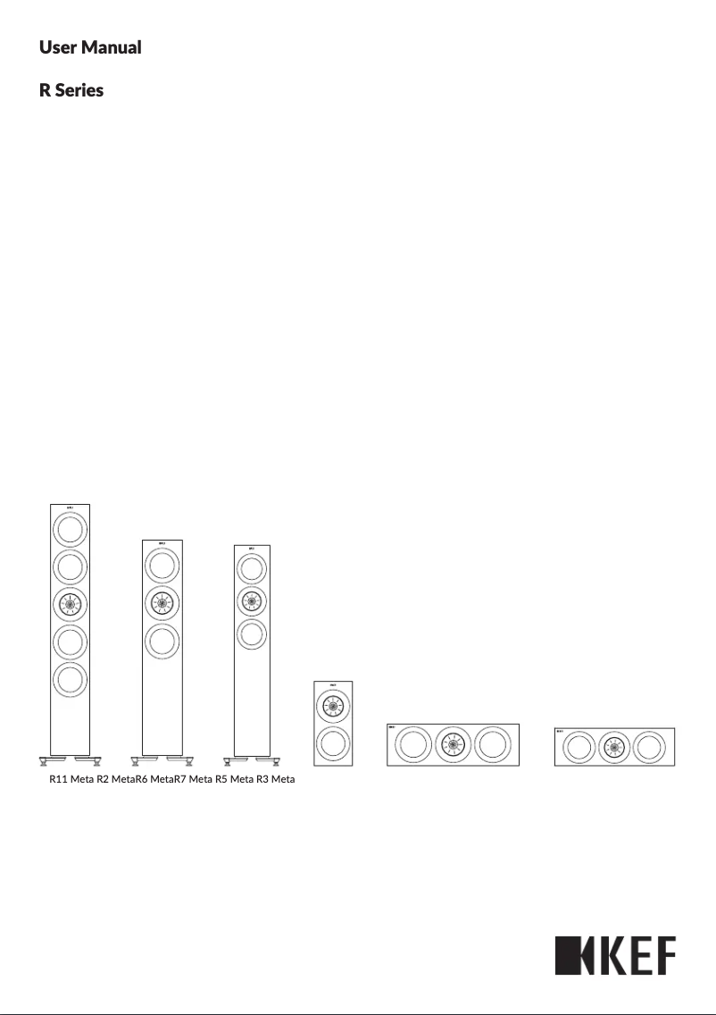 Page 1 de la notice Manuel utilisateur KEF R8 Meta