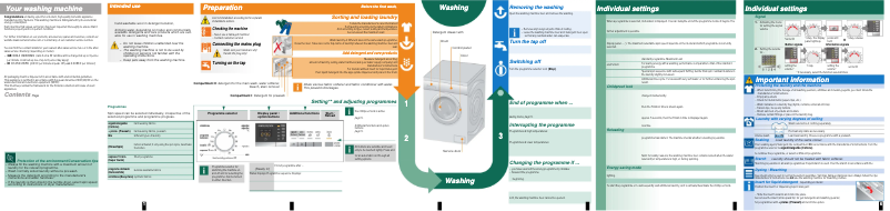 Page 1 de la notice Manuel utilisateur Siemens WM10Q367EE