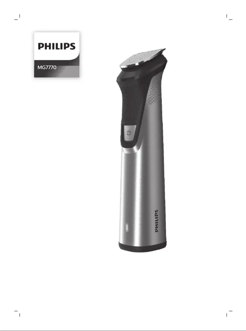Page n°1 - Manuel utilisateur Philips Series 7000 MG7770