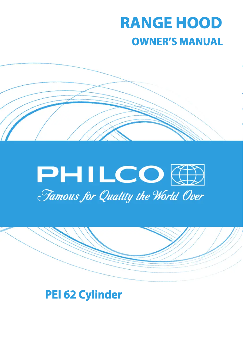 Page n°1 - Manuel utilisateur Philco PEI 62 Cylinder