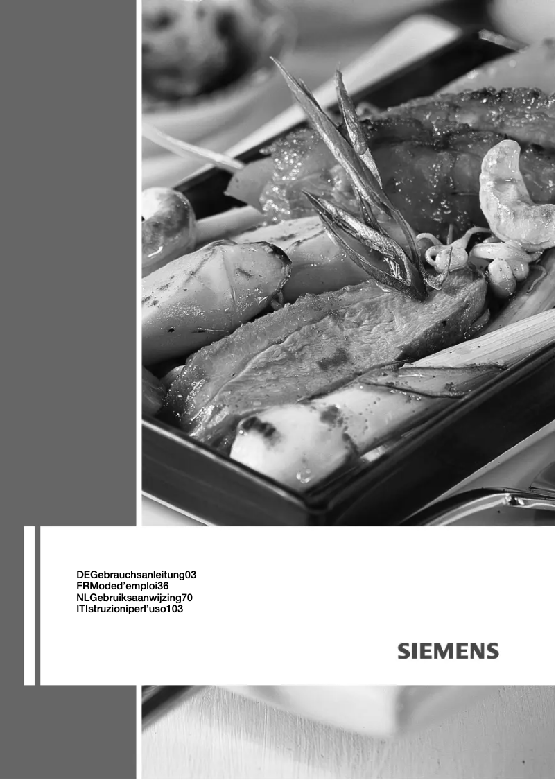 Page 1 de la notice Manuel utilisateur Siemens EH 679ME21