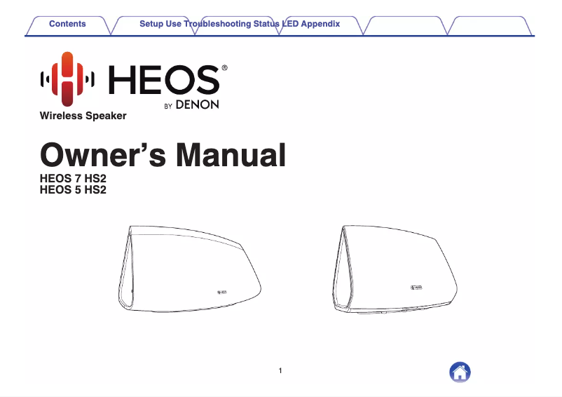 Page 1 de la notice Manuel utilisateur Denon HEOS 5 HS2