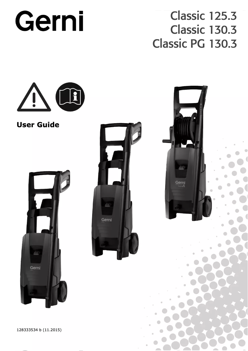 Página 1 del manual Manual de usuario Gerni Classic 130.3