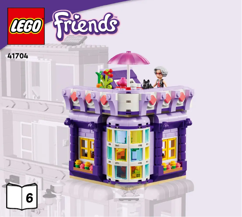 Page n°1 - Consignes visuelles Lego Friends 41704