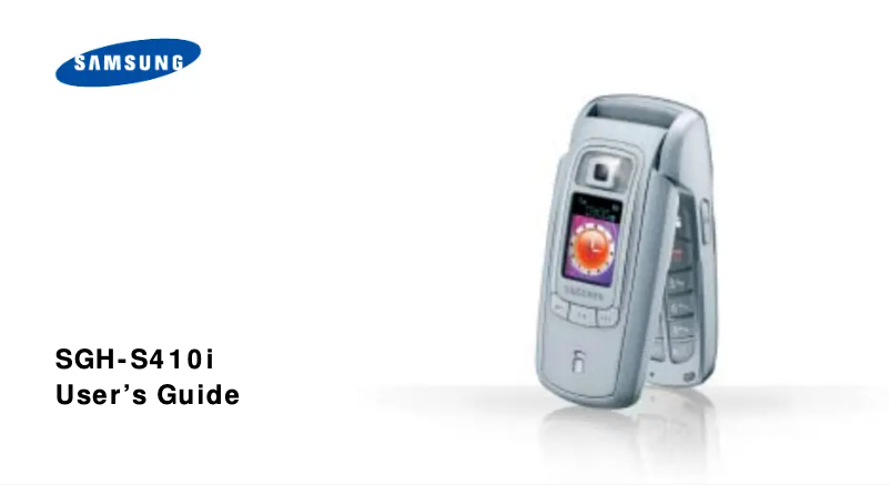 Page 1 de la notice Manuel utilisateur Samsung SGH-S410