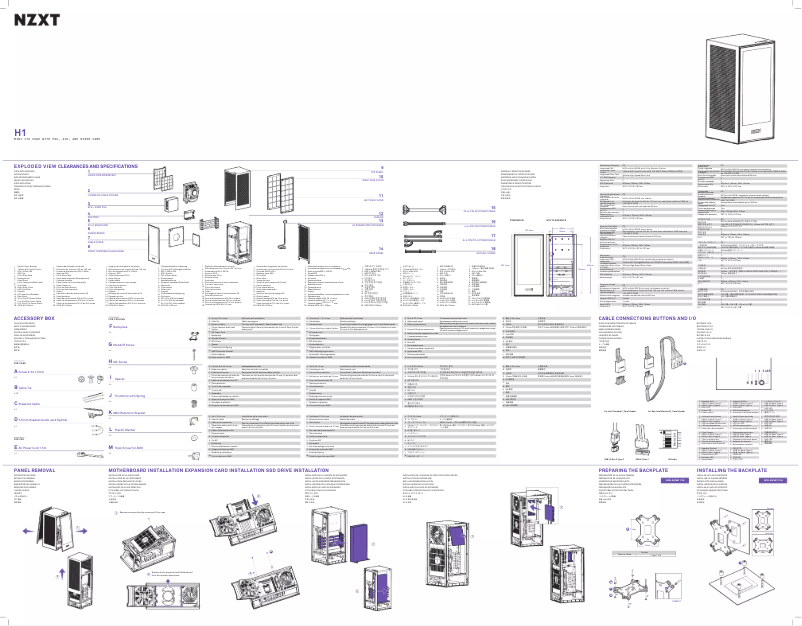 Page 1 de la notice Manuel utilisateur NZXT H1