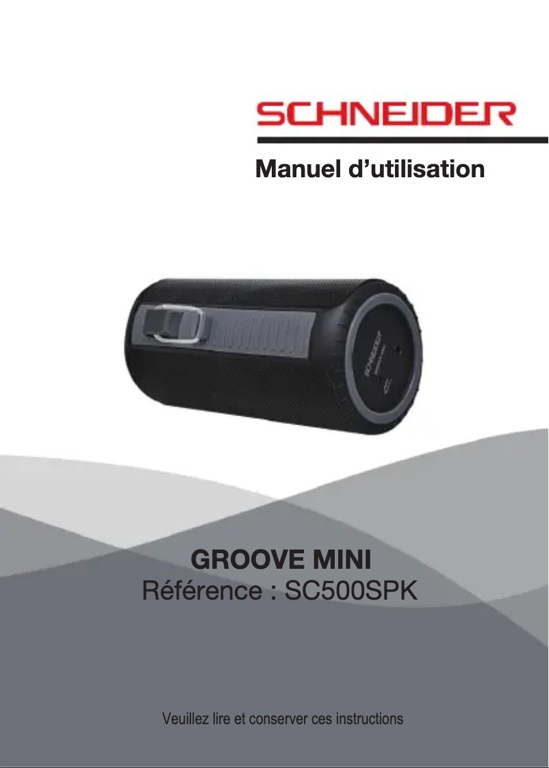 Image de la première page du manuel de l'appareil Groove Mini SC500SPK