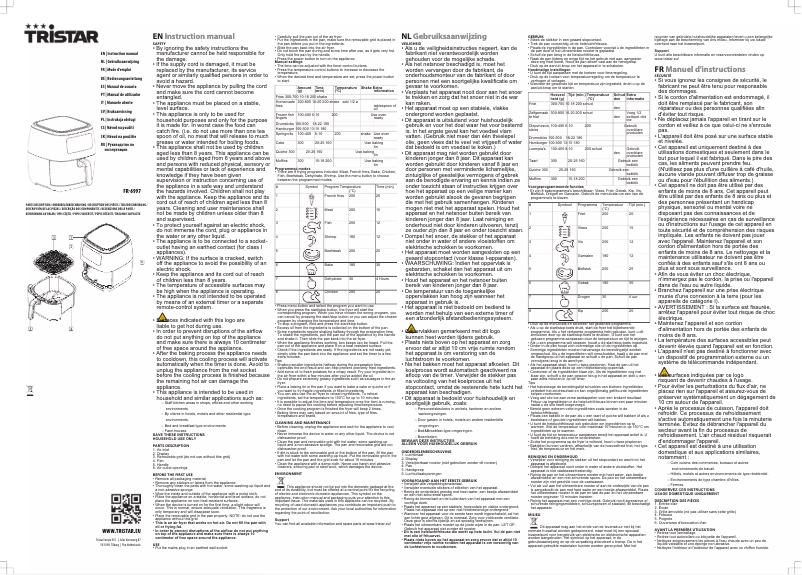 Image de la première page du manuel de l'appareil FR-6997