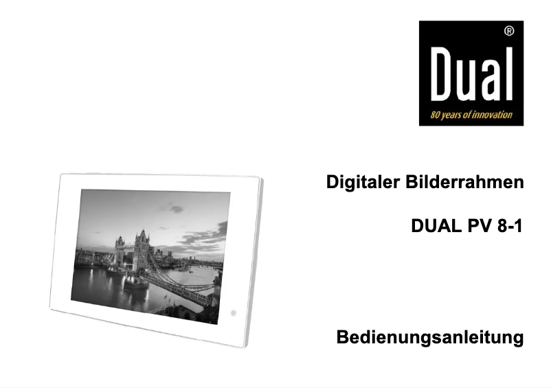 Page n°1 - Manuel utilisateur Dual PV 8-1