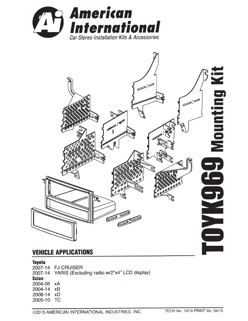 Page n°1 - Manuel utilisateur American International TOYK969