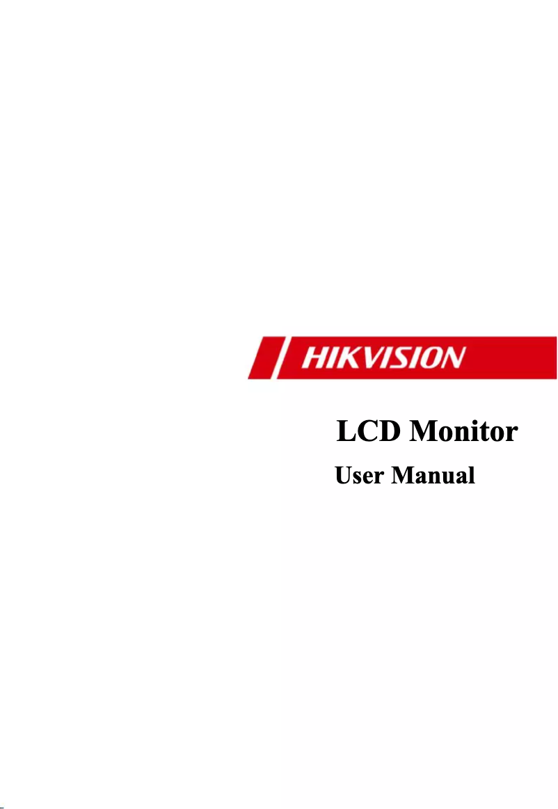 Page 1 de la notice Manuel utilisateur Hikvision DS-D5027FN01