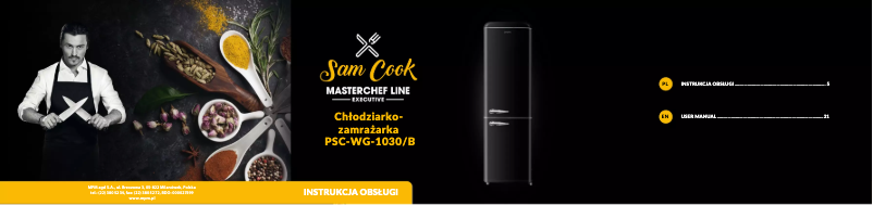 Page n°1 - Manuel utilisateur Sam Cook PSC-WG-1030