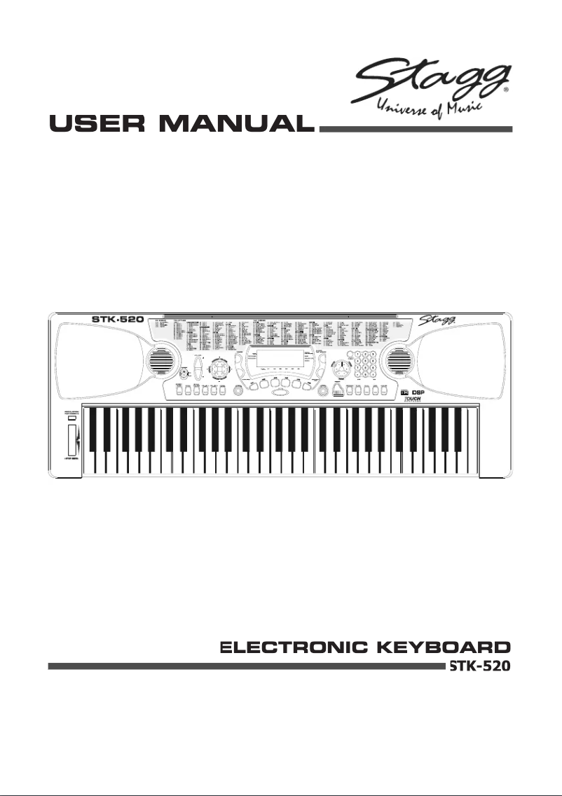 Page n°1 - Manuel utilisateur Stagg STK-520