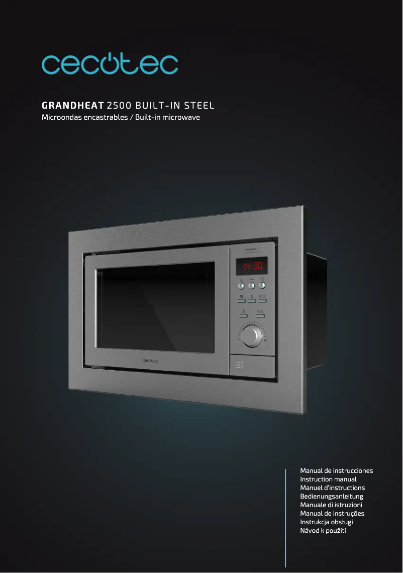 Page 1 de la notice Manuel utilisateur Cecotec GrandHeat 2500 Built-In