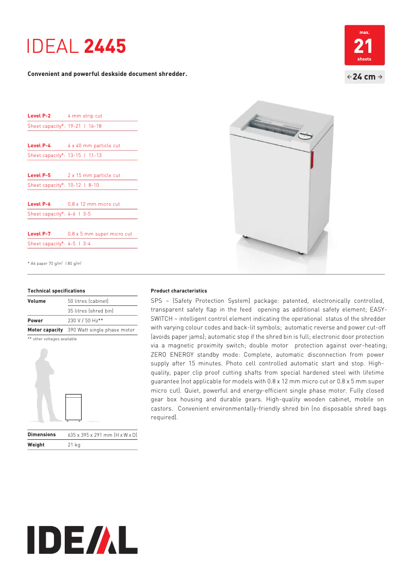 Imagen de la primera página del manual del dispositivo 2445 CC