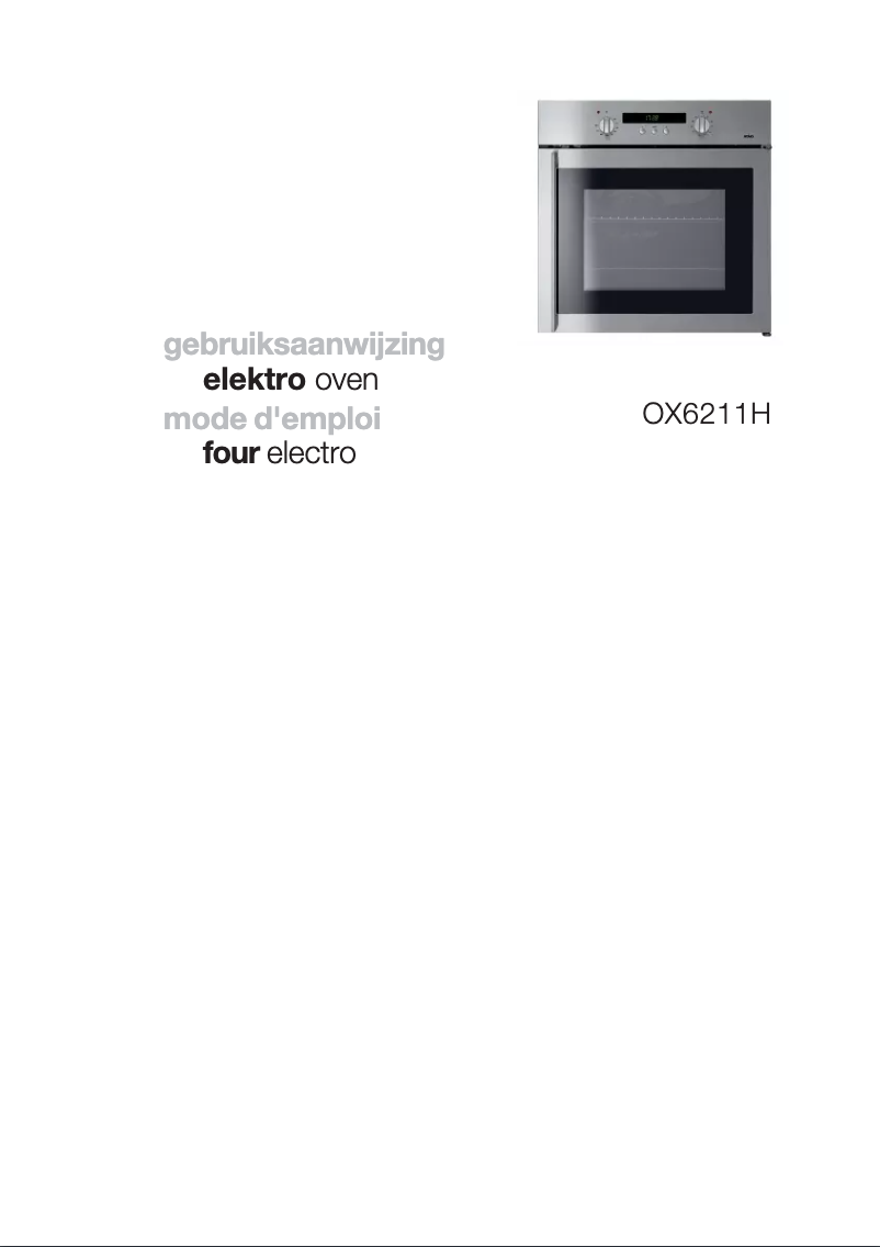 Image de la première page du manuel de l'appareil OX6211H