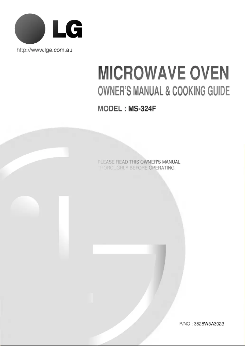 Page 1 de la notice Manuel utilisateur LG MS-324F
