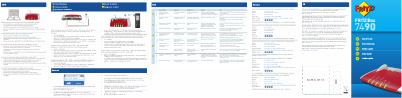 Page 1 de la notice Manuel utilisateur AVM Fritz!Box 7490