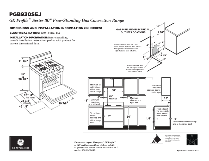 Image de la première page du manuel de l'appareil PGB930SEJSS