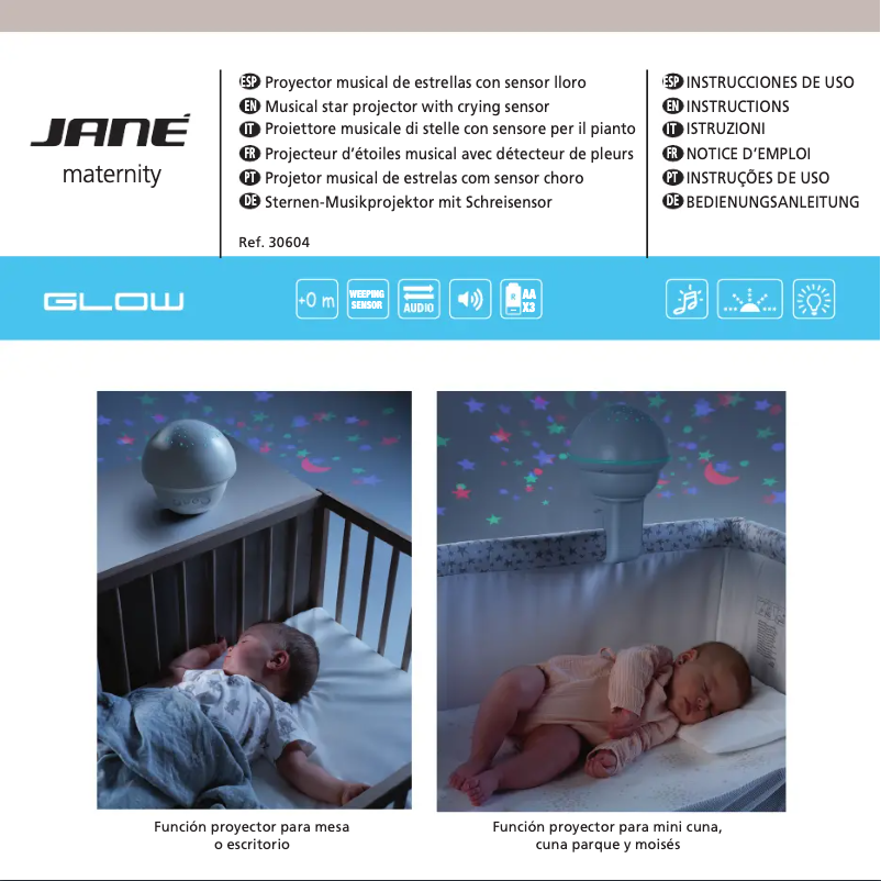 Page 1 de la notice Manuel utilisateur Jane Glow