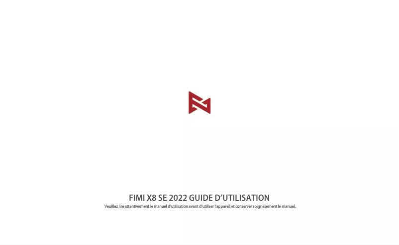 Page n°1 - Manuel utilisateur Fimi X8 SE 2022