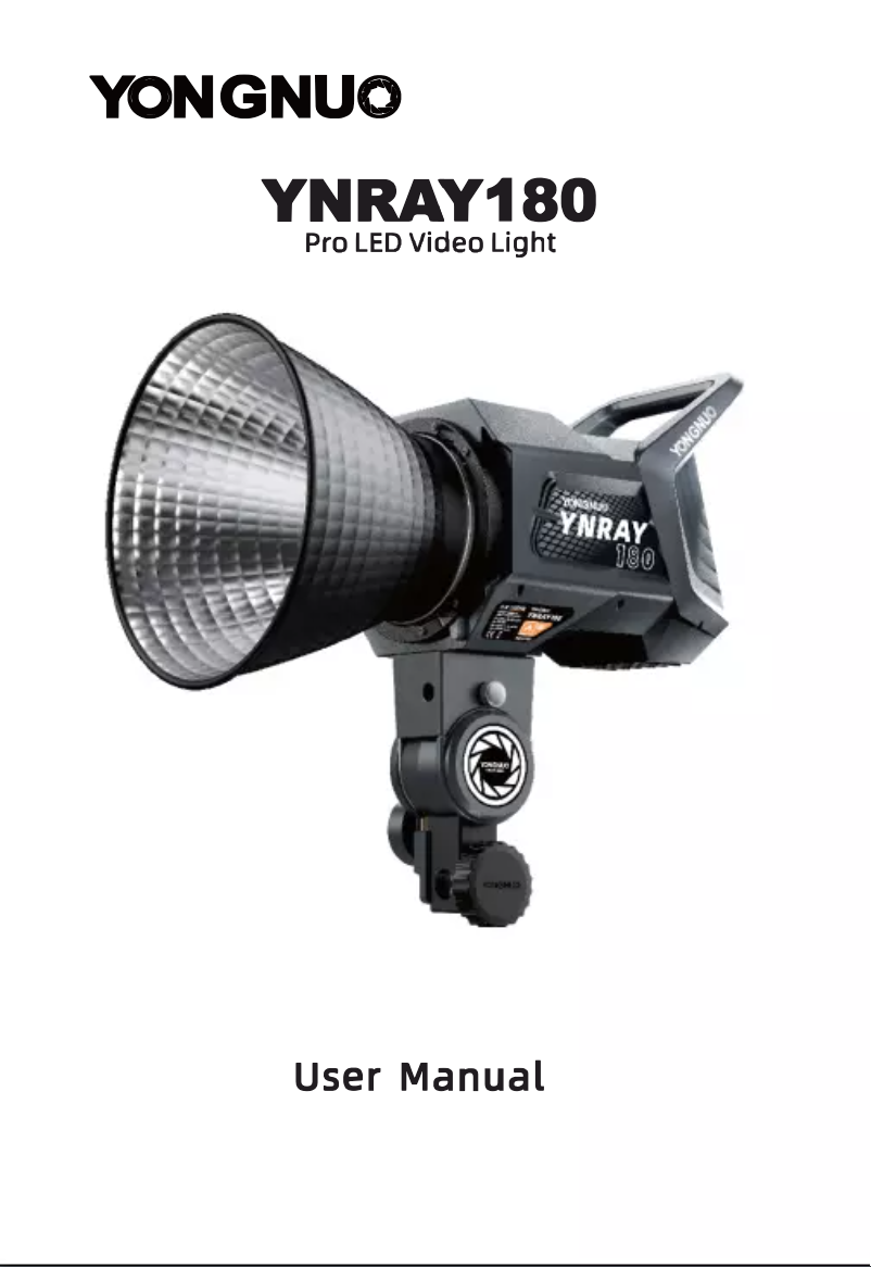 Image de la première page du manuel de l'appareil YNRAY180
