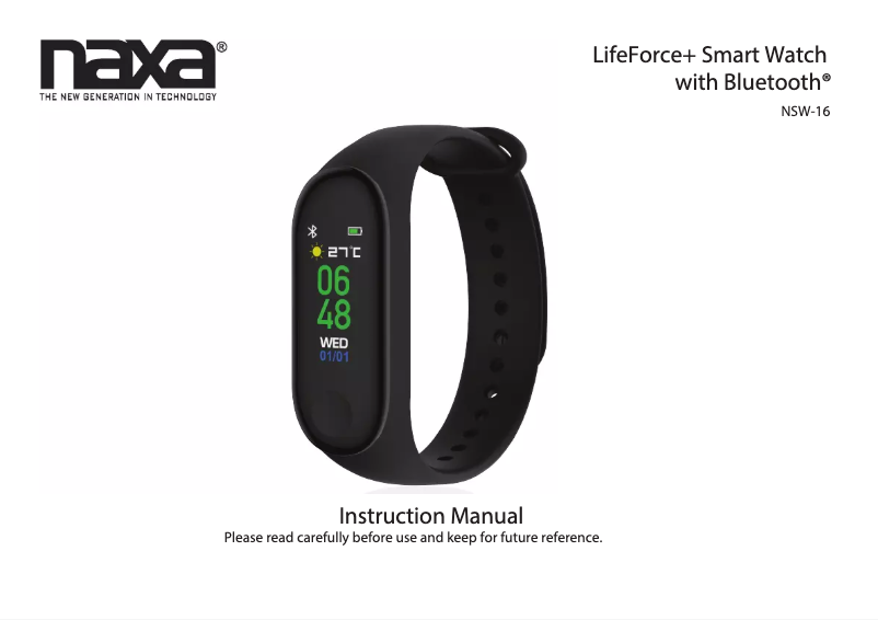 Page 1 de la notice Manuel utilisateur Naxa LifeForce+ NSW-16