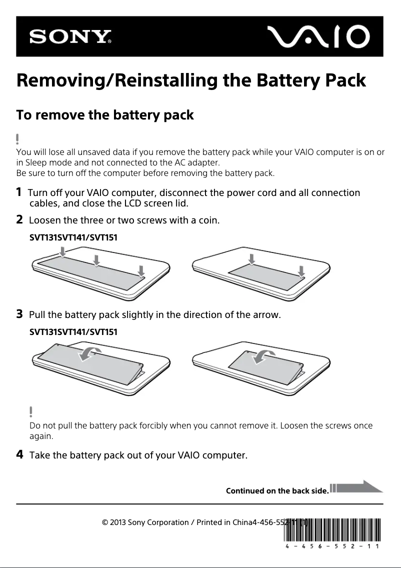 Página 1 del manual Guía de instalación Sony Vaio Tab 14 SVT14122CXS