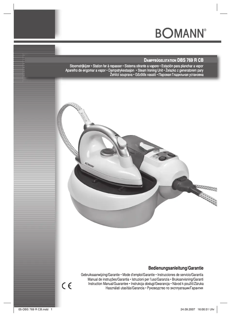 Page n°1 - Manuel utilisateur Bomann DBS 769 R CB