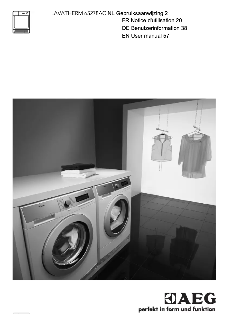 Page n°1 - Manuel utilisateur AEG T65278AC