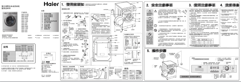 Page 1 de la notice Manuel utilisateur Haier XQG50-B12866