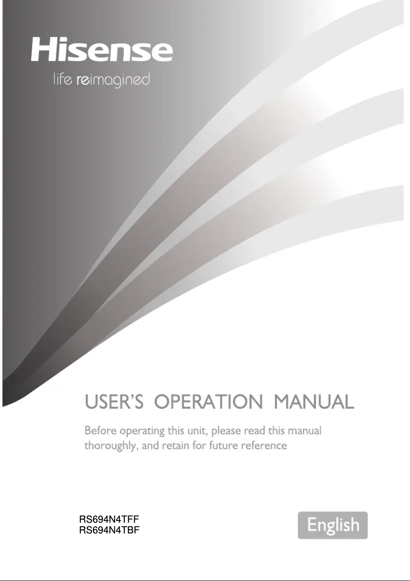 Image de la première page du manuel de l'appareil RS694N4TBE