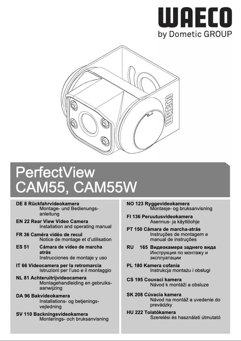 Página 1 del manual Manual de usuario Waeco PerfectView CAM55