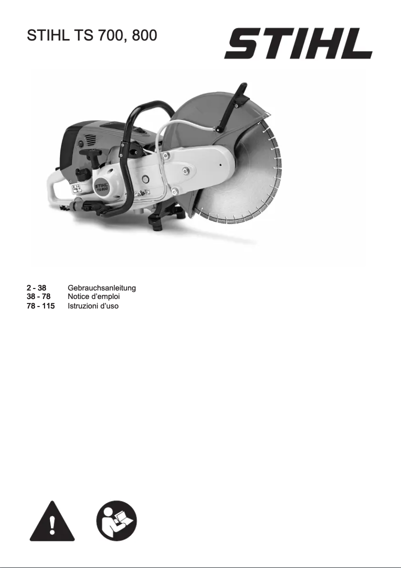 Image de la première page du manuel de l'appareil TS 700