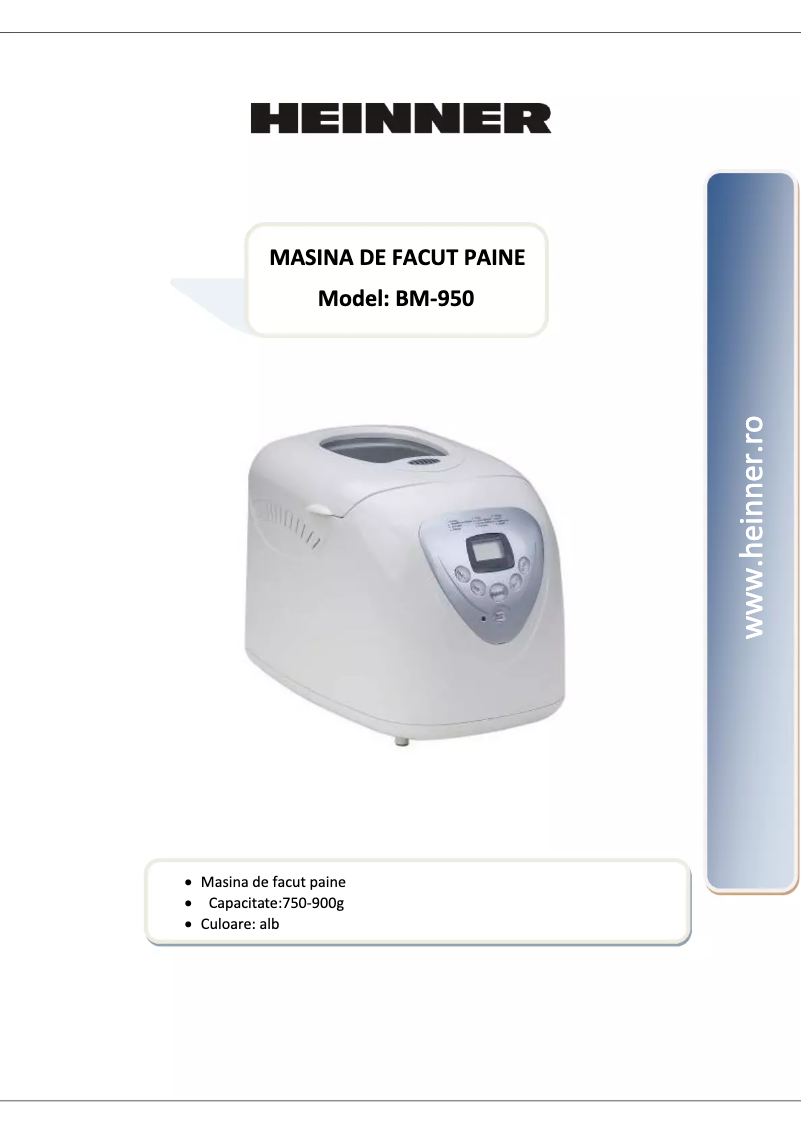 Image de la première page du manuel de l'appareil BM-950