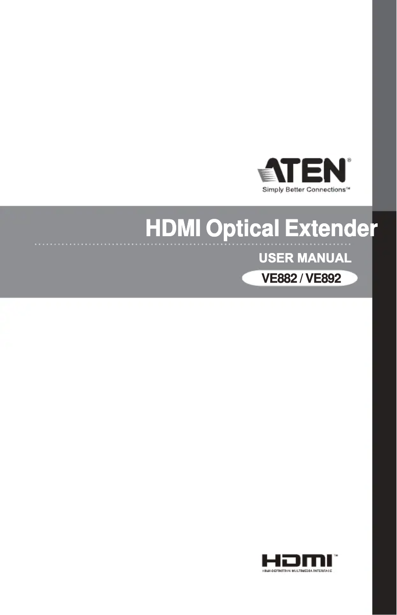 Page n°1 - Manuel utilisateur ATen VE892