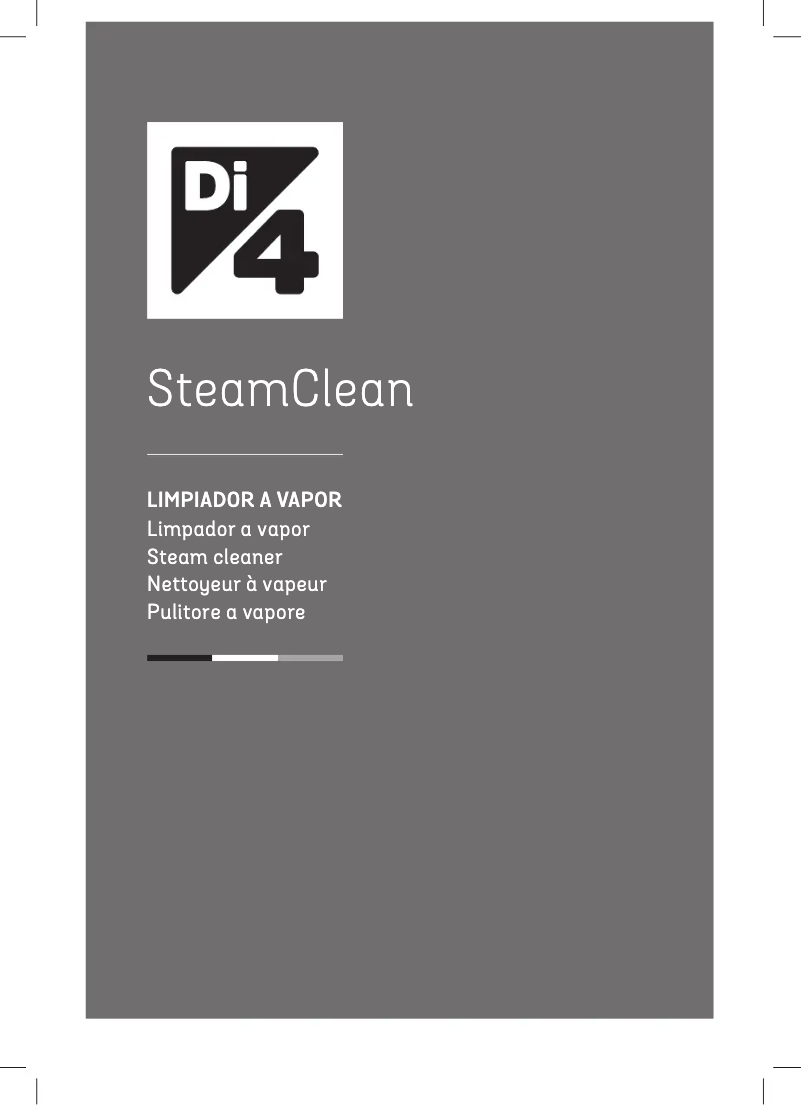 Page n°1 - Manuel utilisateur Di4 SteamClean