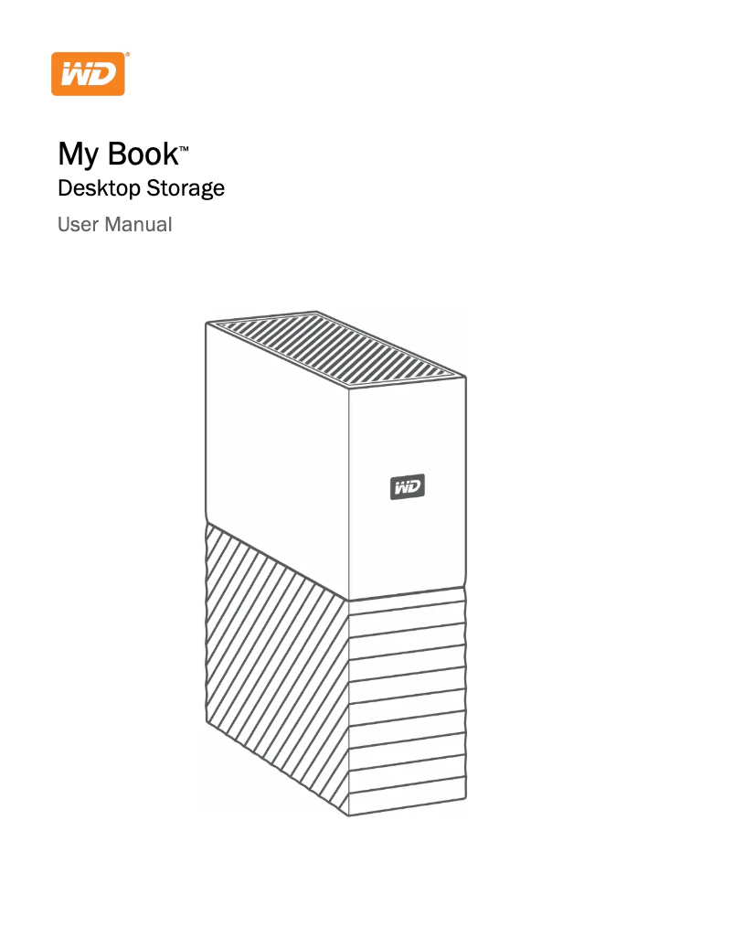 Page 1 de la notice Manuel utilisateur Western Digital My Book Desktop