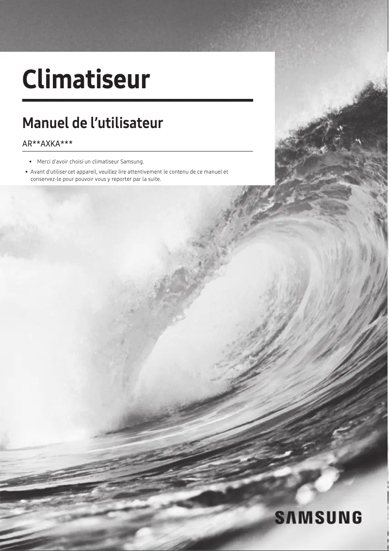 Page n°1 - Manuel utilisateur Samsung AR09AXKAAWKX