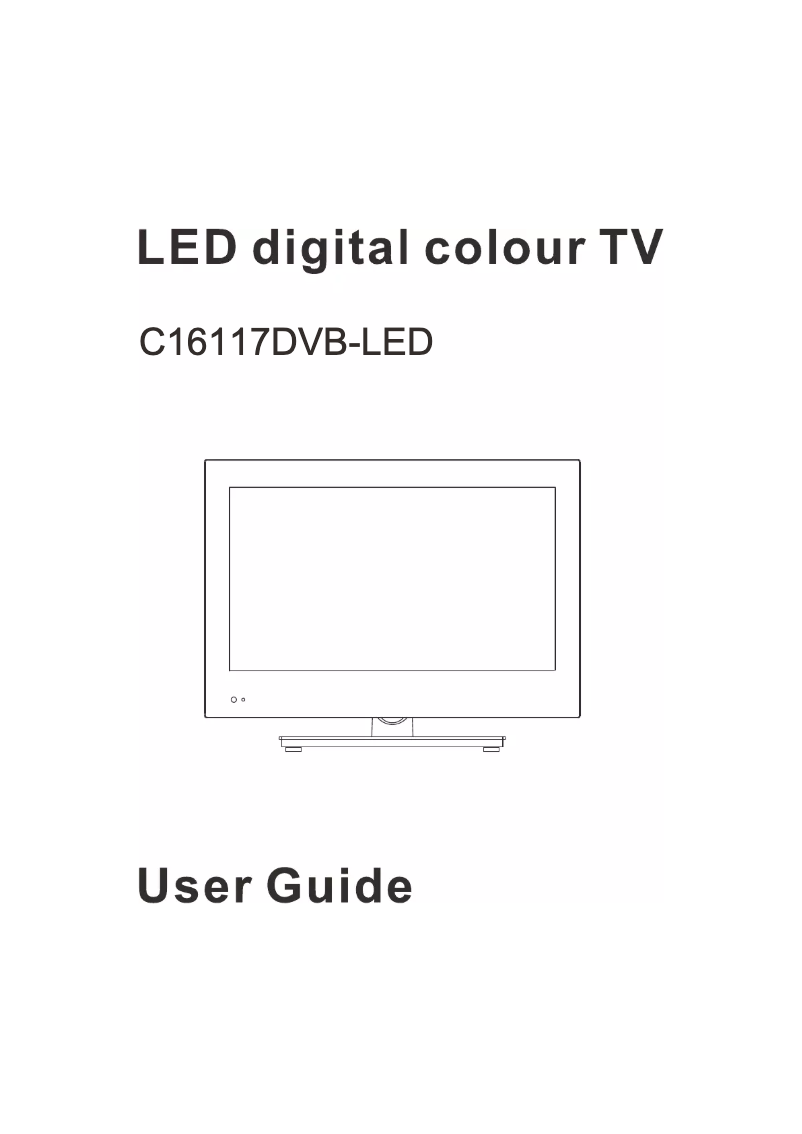 Image de la première page du manuel de l'appareil C16117DVB