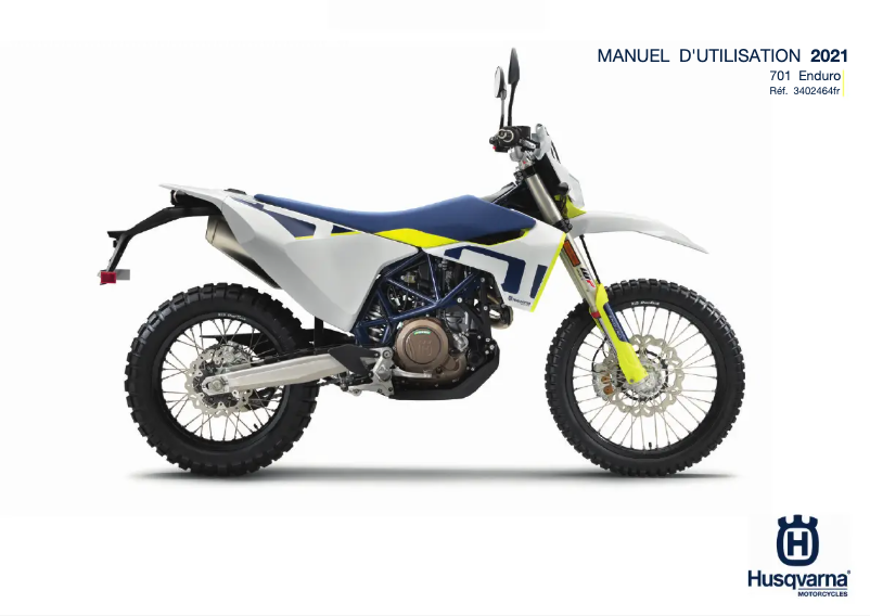 Page 1 de la notice Manuel utilisateur Husqvarna 701 Enduro (2021)