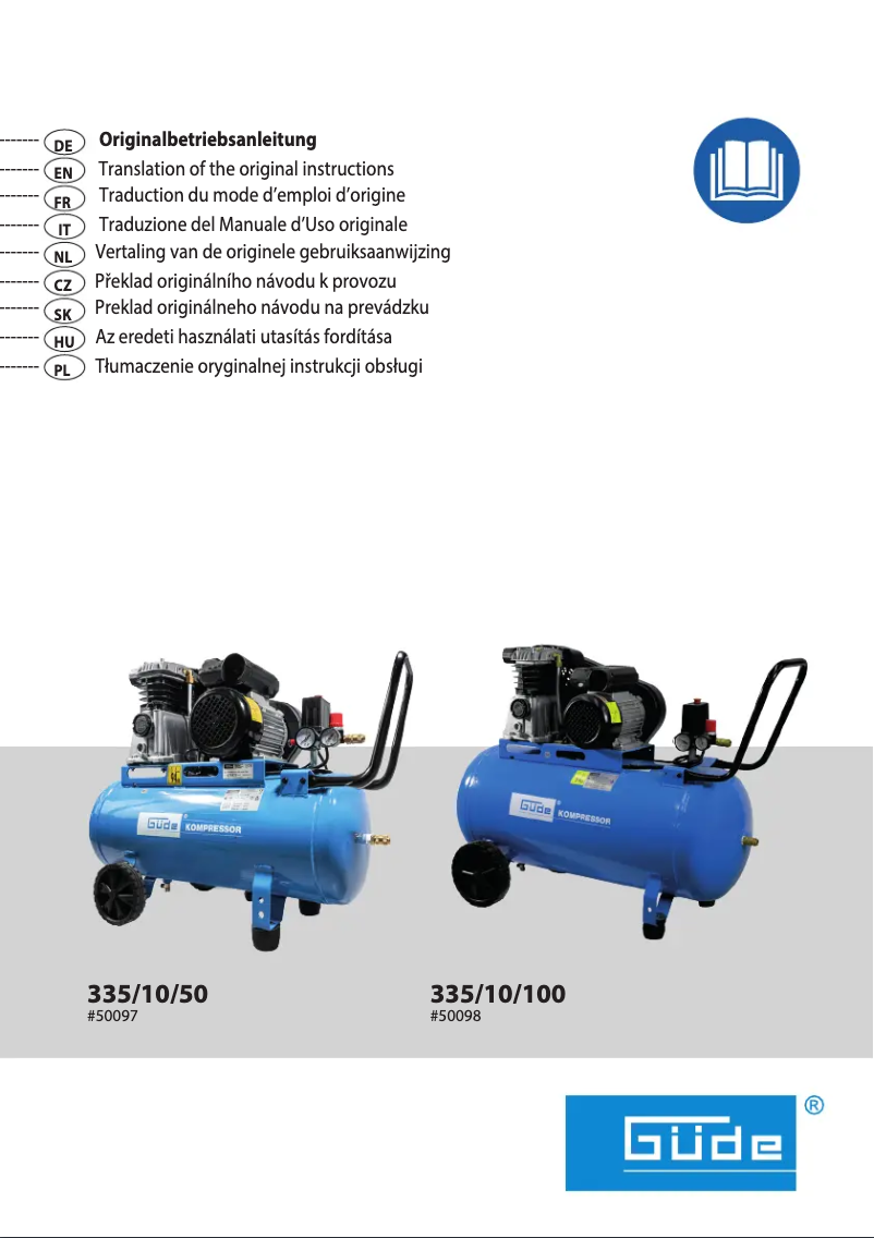 Image de la première page du manuel de l'appareil 335/10/100