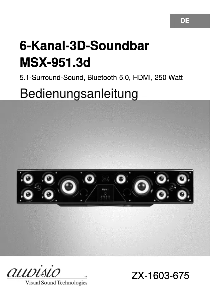 Image de la première page du manuel de l'appareil ZX-1603-945